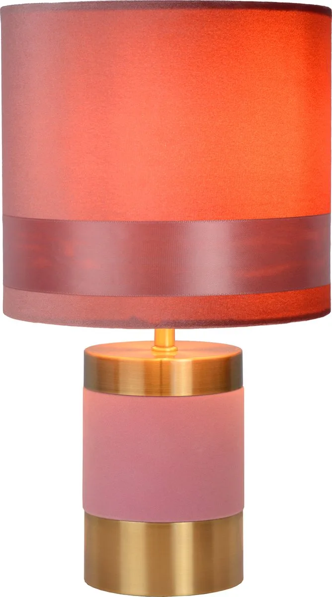 EXTRAVAGANZA FRIZZLE - Tafellamp - Ø 18 cm - 1xE14 van Lucide in Roze – productfoto