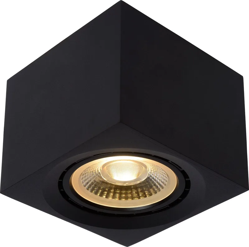 FEDLER - Plafondspot (Plafondlamp) - LED Dim to warm - GU10 (ES111) - 1x12W 2200K/3000K von Lucide in Schwarz – Produktfoto