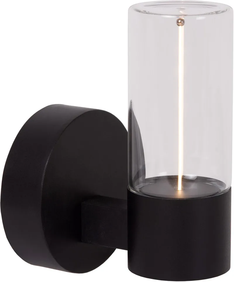 FILANI - Wandlamp Binnen/Buiten - LED - 1x6,5W 2700K - IP54 - Essential van Lucide in Zwart – productfoto