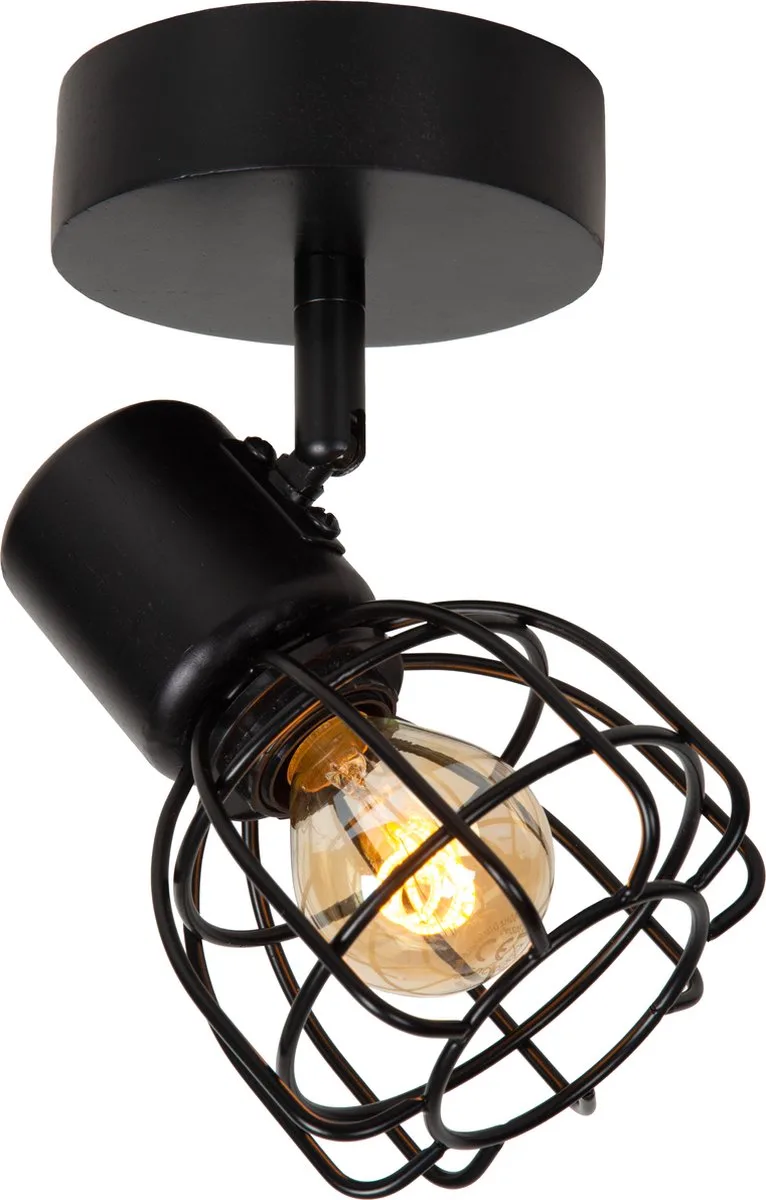 FILOX - Plafondspot (Plafondlamp) - Ø 10 cm - 1xE14 von Lucide in Schwarz – Produktfoto
