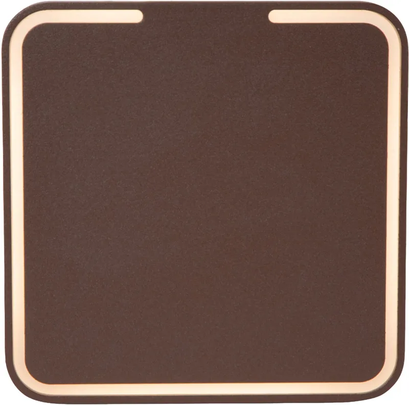 FINISTER - Wandlamp Binnen/Buiten - LED - 1x7W 2700K - IP54 - Essential de Lucide en Roest bruin – photo produit
