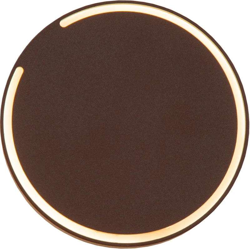 FINISTER - Wandlamp Binnen/Buiten - Ø 13 cm - LED - 1x6W 2700K - IP54 - Essential fra Lucide i Roest bruin – produktbillede