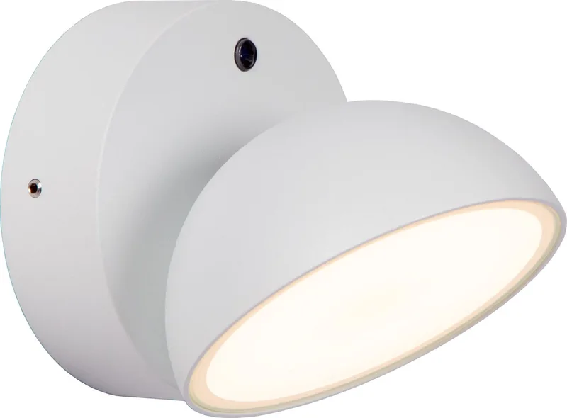 FINN - Wandlamp Binnen/Buiten - LED - 1x12W 3000K - IP54 - Dag/nacht sensor van Lucide in Wit – productfoto