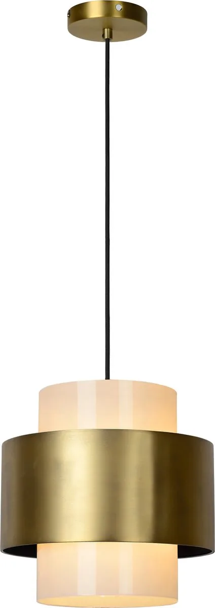 FIRMIN - Hanglamp - Ø 30 cm - 1xE27 - Mat Goud / Messing by Lucide in Mat Goud, Brass – product photo