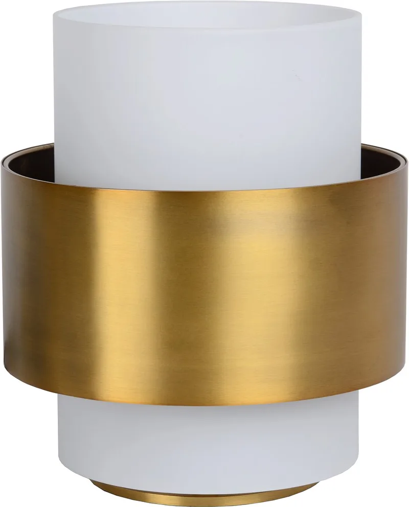 FIRMIN - Tafellamp - Ø 20 cm - 1xE27 - Mat Goud / Messing de Lucide en Mat Goud, Laiton – photo produit