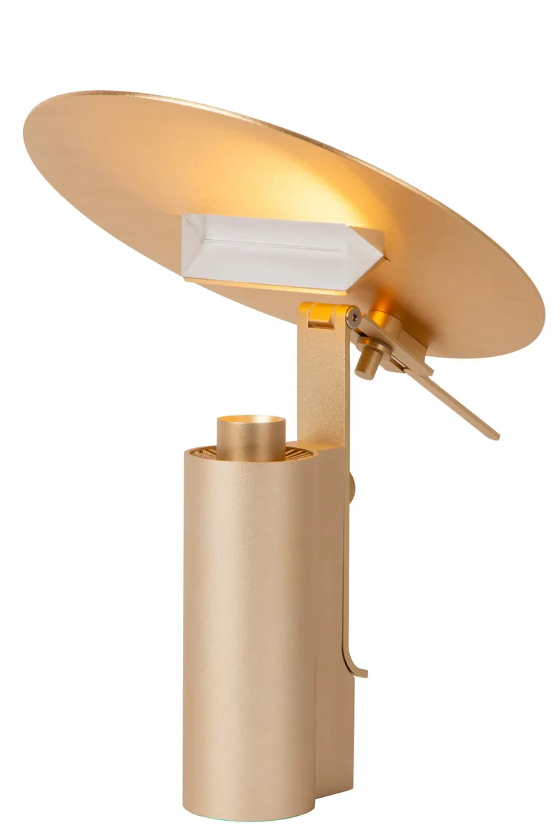 FITS - Tafellamp - Ø 20 cm - LED - 1x7W 3000K - Mat Goud / Messing - Premium de Lucide – photo produit