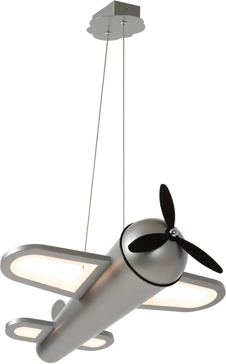 FOKKER - Hanglamp Kinderkamer - LED - 1x28W 2500K by Lucide in Grijs ijzer – product photo