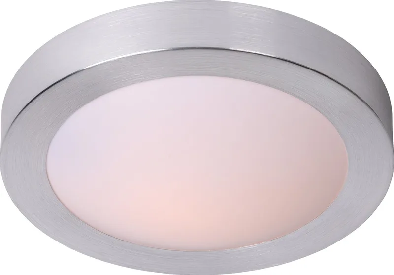 FRESH - Plafonnière (Plafondlamp) Badkamer - Ø 27 cm - 1xE27 - IP44 de Lucide en Mat chroom – photo produit