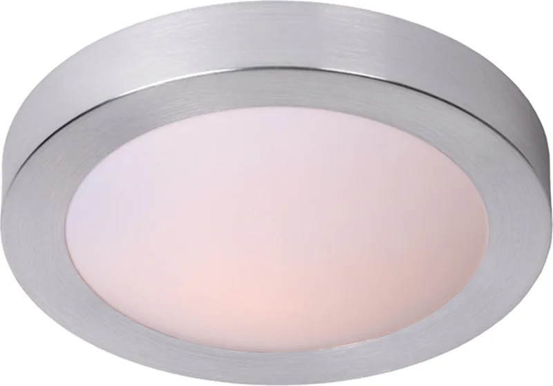 FRESH - Plafonnière (Plafondlamp) Badkamer - Ø 35 cm - 2xE27 - IP44 de Lucide en Mat chroom – photo produit