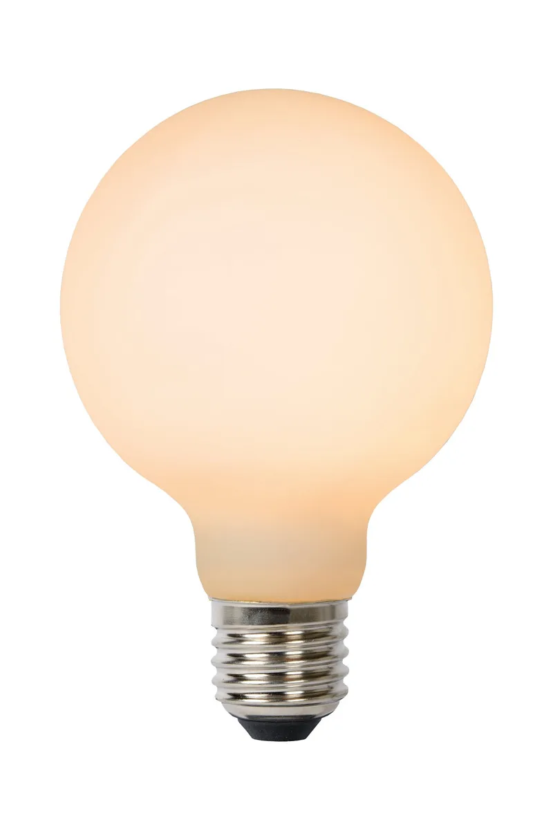 G125 - Filament lamp - Ø 12,5 cm - LED 3 StepDim - E27 - 1x8W 2700K - Opaal de Lucide – photo produit