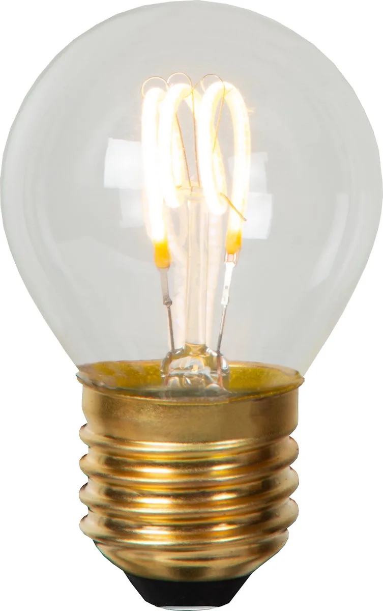 G45 - Filament lamp - Ø 4,5 cm - LED Dimbaar - E27 - 1x3W 2700K - Transparant de Lucide – photo produit