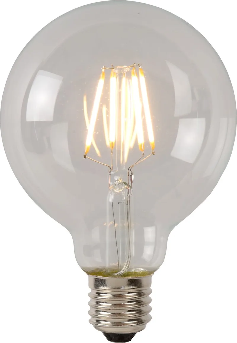 G80 Class B - Filament lamp - Ø 8 cm - LED Dimbaar - E27 - 1x7W 2700K - Transparant de Lucide – photo produit