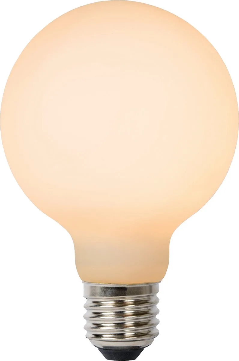 G80 - Filament lamp - Ø 8 cm - LED 3 StepDim - E27 - 1x8W 2700K - Opaal von Lucide – Produktfoto