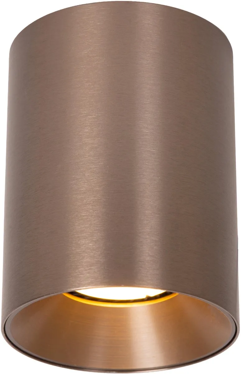 GERTI - Plafondspot (Plafondlamp) - Ø 8 cm - 1xGU10 (MR16) - Essential de Lucide en Koffie – photo produit
