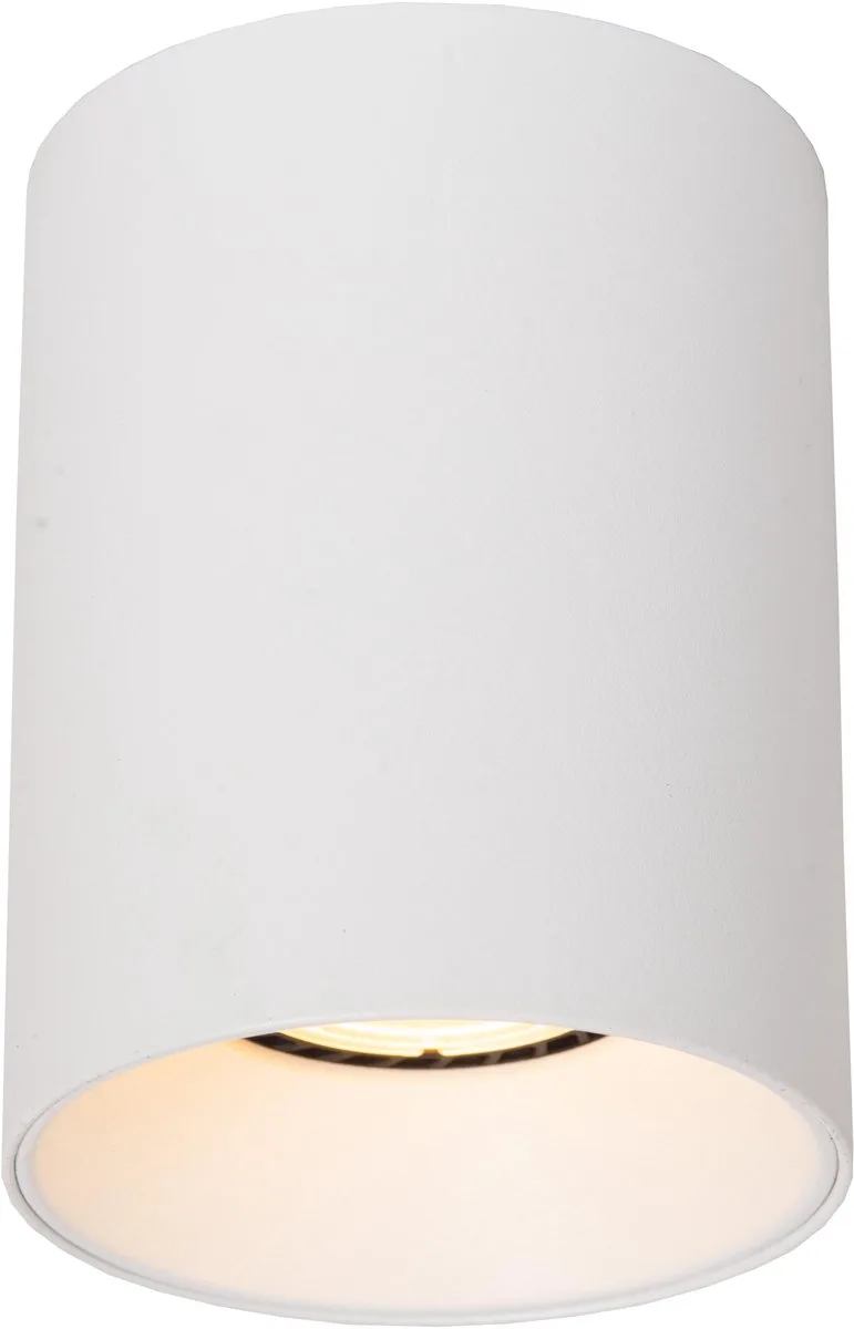 GERTI - Plafondspot (Plafondlamp) - Ø 8 cm - 1xGU10 (MR16) - Inclusief omwisselbare ringen - Essential by Lucide in White – product photo