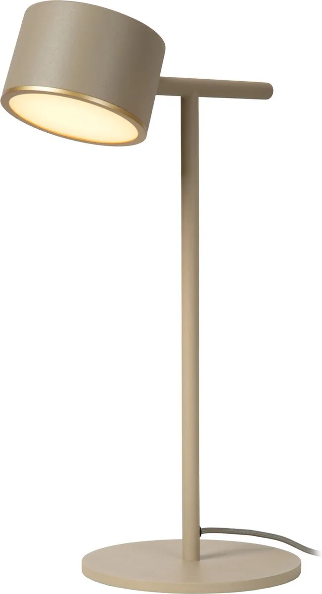 GIAN - Tafellamp - LED Dimbaar - 1x9W 2700K de Lucide en Taupe – photo produit