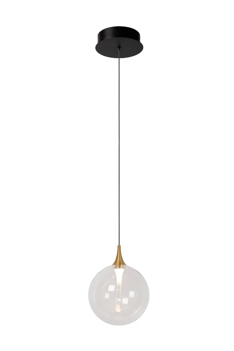 GISELA - Hanglamp - Ø 16 cm - LED Dimb. - 1x5W 2700K - Transparant - Premium de Lucide – photo produit