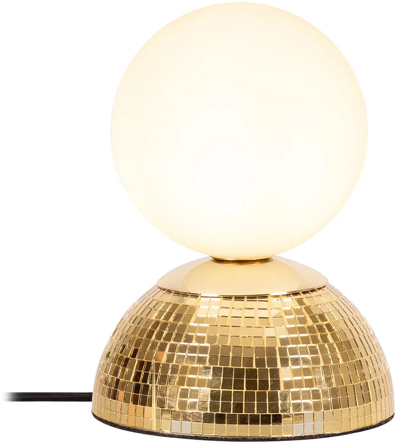 GLITZER - Tafellamp - Ø 14 cm - 1xG9 - Essential von Lucide in Gold – Produktfoto