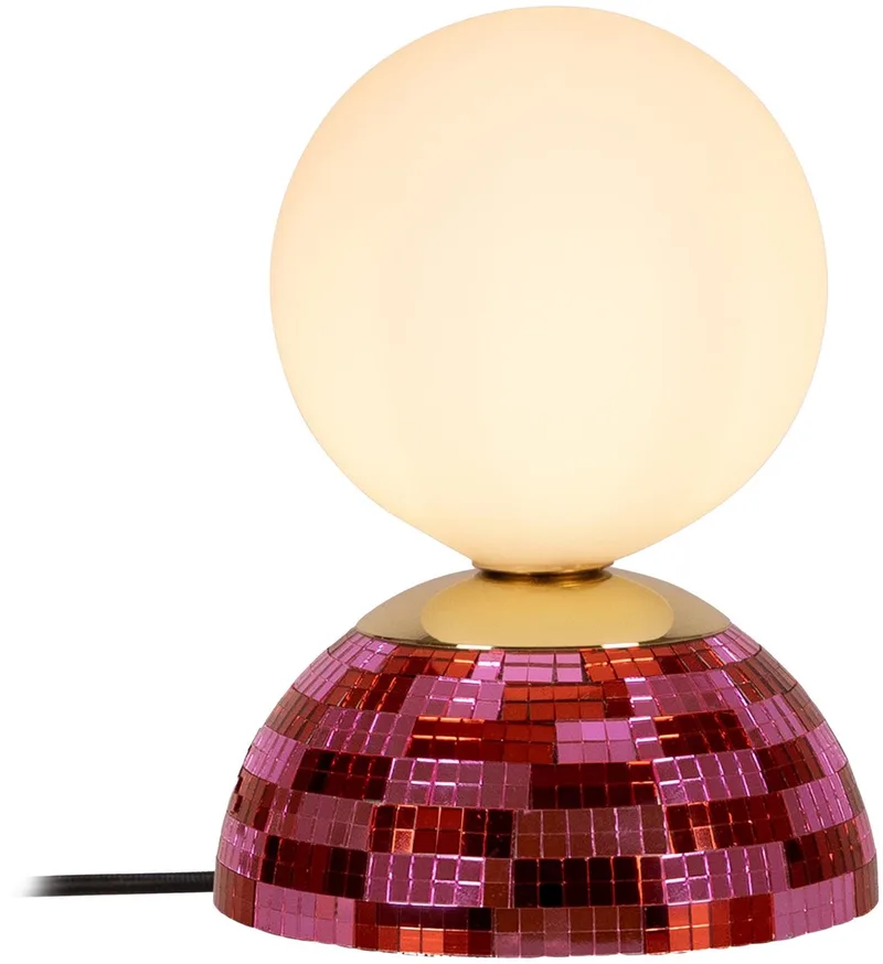 GLITZER - Tafellamp - Ø 14 cm - 1xG9 - Essential de Lucide en Rose – photo produit