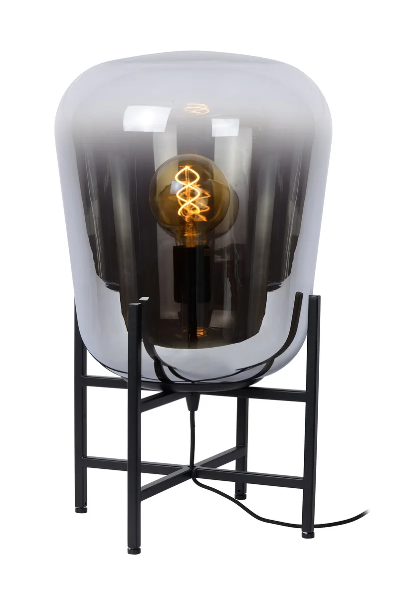 GLORIO - Tafellamp - Ø 32 cm - 1xE27 - Zwart von Lucide – Produktfoto