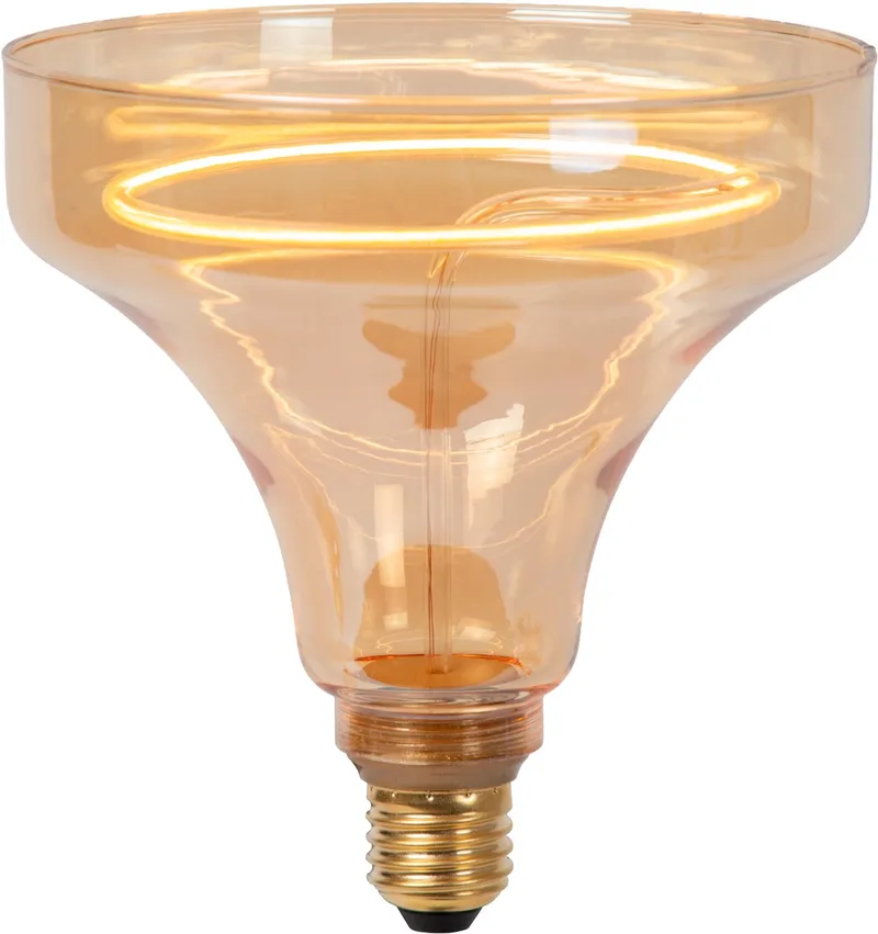 GO150 - Filament lamp - Ø 15 cm - LED Dimbaar - E27 - 1x4W 2200K - Amber fra Lucide – produktbillede