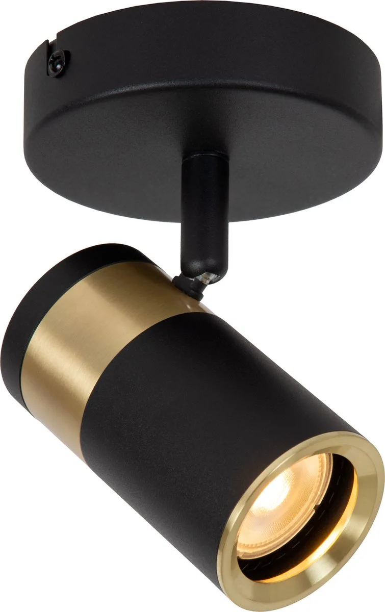GORIK - Plafondspot (Plafondlamp) - 1xGU10 (MR16) von Lucide in Schwarz – Produktfoto