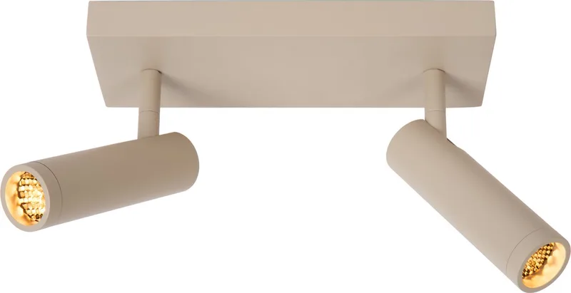 GRADO - Plafondspot (Plafondlamp) - 2xGU10 (MR11) de Lucide en Taupe – photo produit