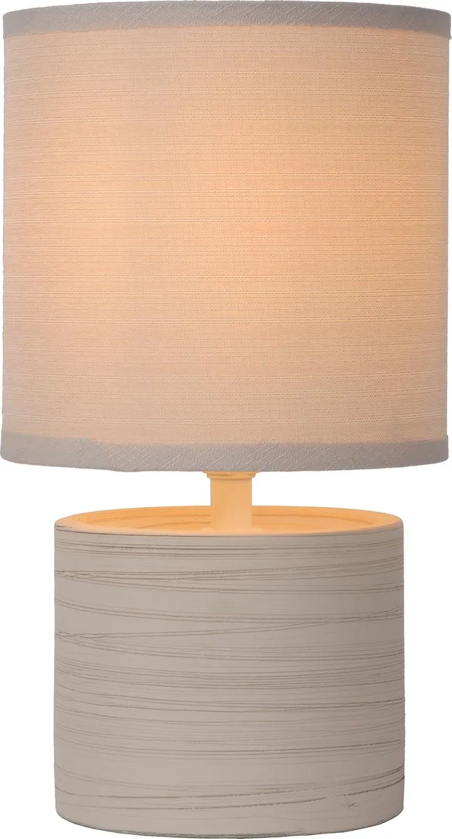 GREASBY - Tafellamp - Ø 14 cm - 1xE14 - Japandi de Lucide en Beige – photo produit