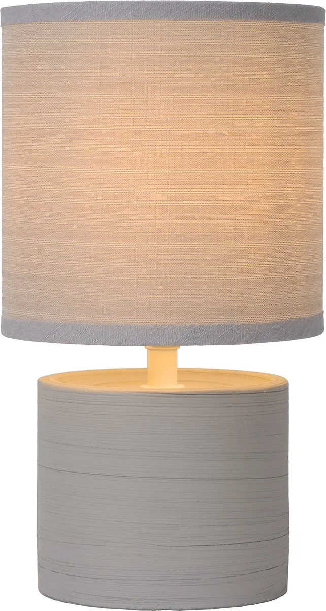 GREASBY - Tafellamp - Ø 14 cm - 1xE14 - Japandi de Lucide en Gris – photo produit