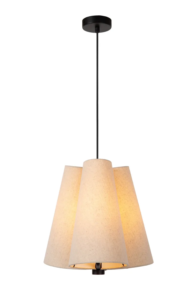 GREGORY - Hanglamp - Ø 34,3 cm - 3xE27 - Beige by Lucide – product photo