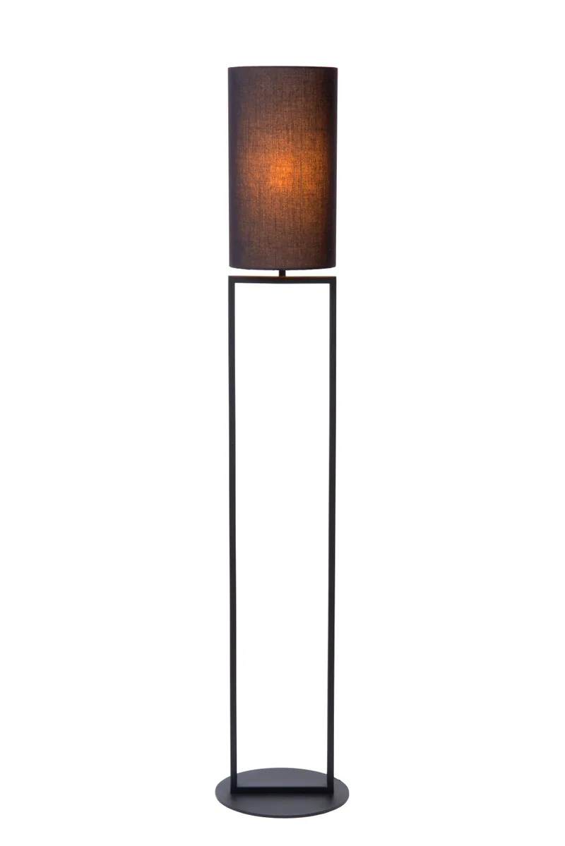HERMAN - Vloerlamp - Ø 26 cm - 1xE27 - Zwart de Lucide – photo produit