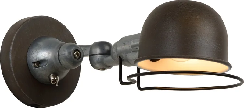 HONORE - Wandlamp - 1xE14 de Lucide en Roest bruin – photo produit
