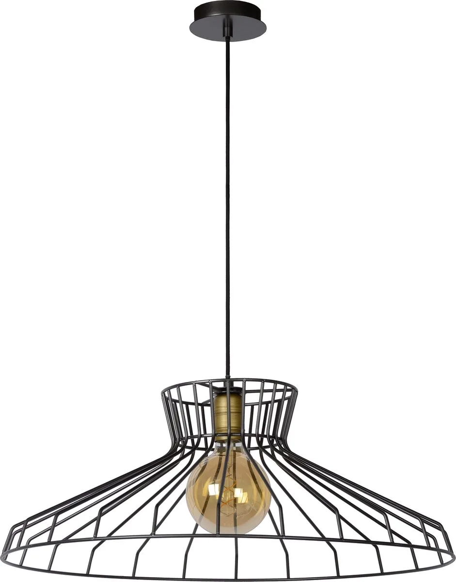 HOTT - Hanglamp - Ø 65 cm - 1xE27 van Lucide in Grijs ijzer – productfoto