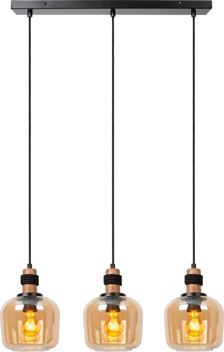 ILONA - Hanglamp - 3xE27 by Lucide in Amber – product photo