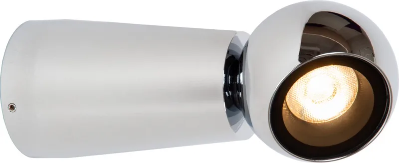 IPSOS - Wandlamp Badkamer - LED - 1x6W 2700K - IP54 von Lucide in Chrom – Produktfoto