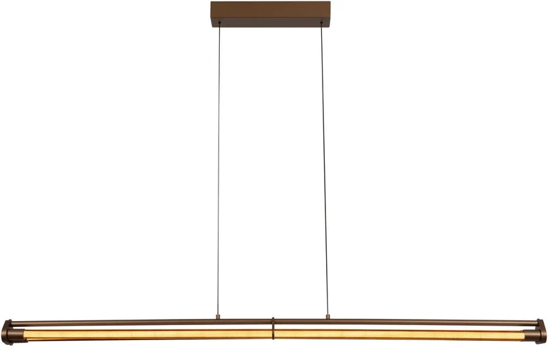 JANDERIN - Hanglamp - LED Dimbaar - CCT - 2x16,5W 2200K/3300K - Handbewegingssensor - Vibes by Lucide in Champagne kleur – product photo