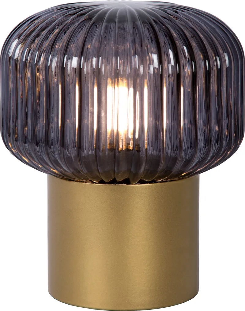 JANY - Tafellamp - Ø 16 cm - 1xE14 - Mat Goud / Messing von Lucide in Mat Goud, Messing – Produktfoto