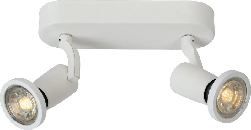 JASTER-LED - Plafondspot (Plafondlamp) - LED - GU10 - 2x5W 2700K de Lucide en Blanc – photo produit
