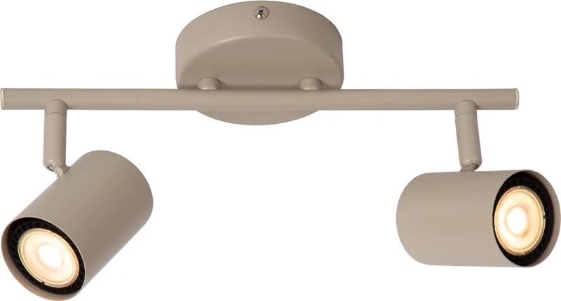 JOA - Plafondspot (Plafondlamp) - 2xGU10 (MR16) de Lucide en Taupe – photo produit