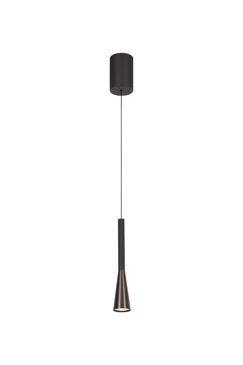JOAKIM - Hanglamp - Ø 7,7 cm - LED Dimb. - CCT - 1x7W 2700K/4000K - Met vervangbare LED-module - Koffie - Premium de Lucide – photo produit