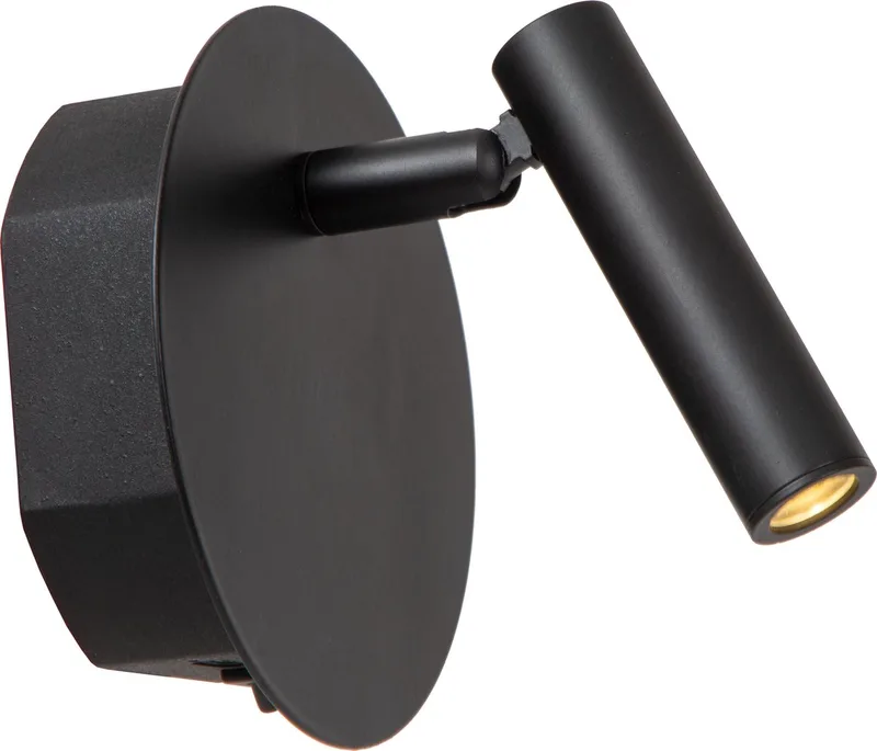 JOLIJN - Oplaadbare Bedlamp / Wandlamp - Accu/Batterij - Ø 10,2 cm - LED - 1x2W 3000K - Magnetisch fra Lucide i Sort – produktbillede