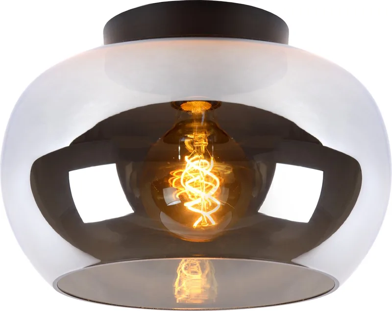 JUDI - Plafonnière (Plafondlamp) - Ø 30,5 cm - 1xE27 by Lucide in Fumé – product photo