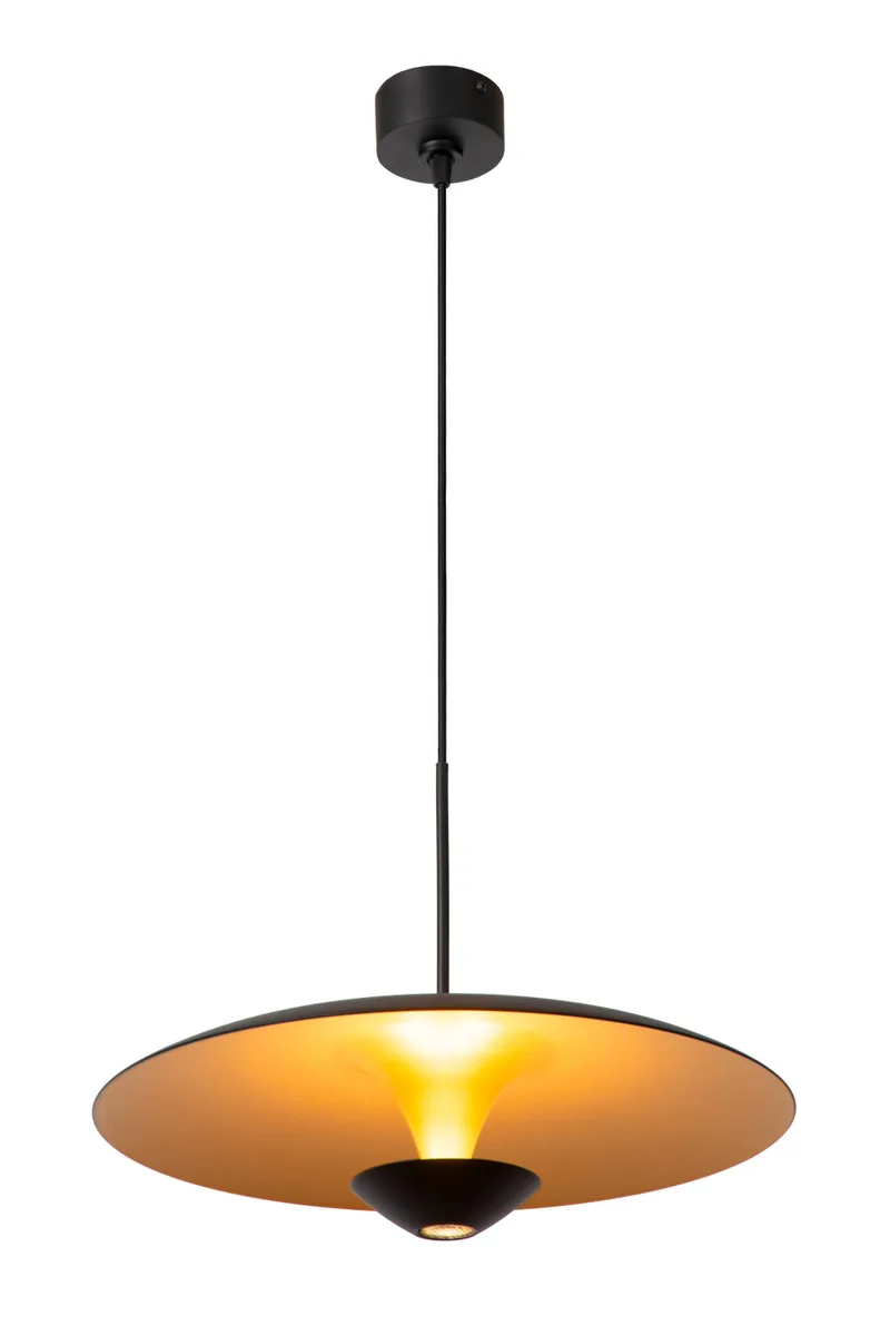 KENNETH - Hanglamp - Ø 40 cm - LED Dimb. - 1x12W 2700K - Zwart - Premium von Lucide – Produktfoto