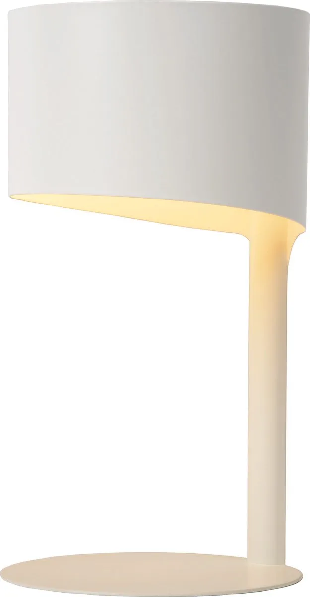 KNULLE - Tafellamp - Ø 15 cm - 1xE14 de Lucide en Blanc – photo produit
