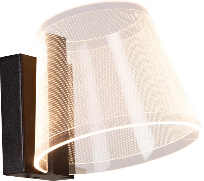 KORGIS - Wandlamp Badkamer - LED - 1x10W 3000K - IP44 fra Lucide i Gennemsigtig – produktbillede