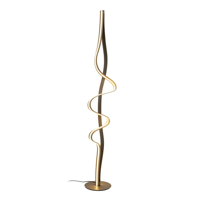 LAMBADA - Vloerlamp - LED Dimb. - 1x38W 2700K - Mat Goud / Messing - Premium by Lucide – product photo
