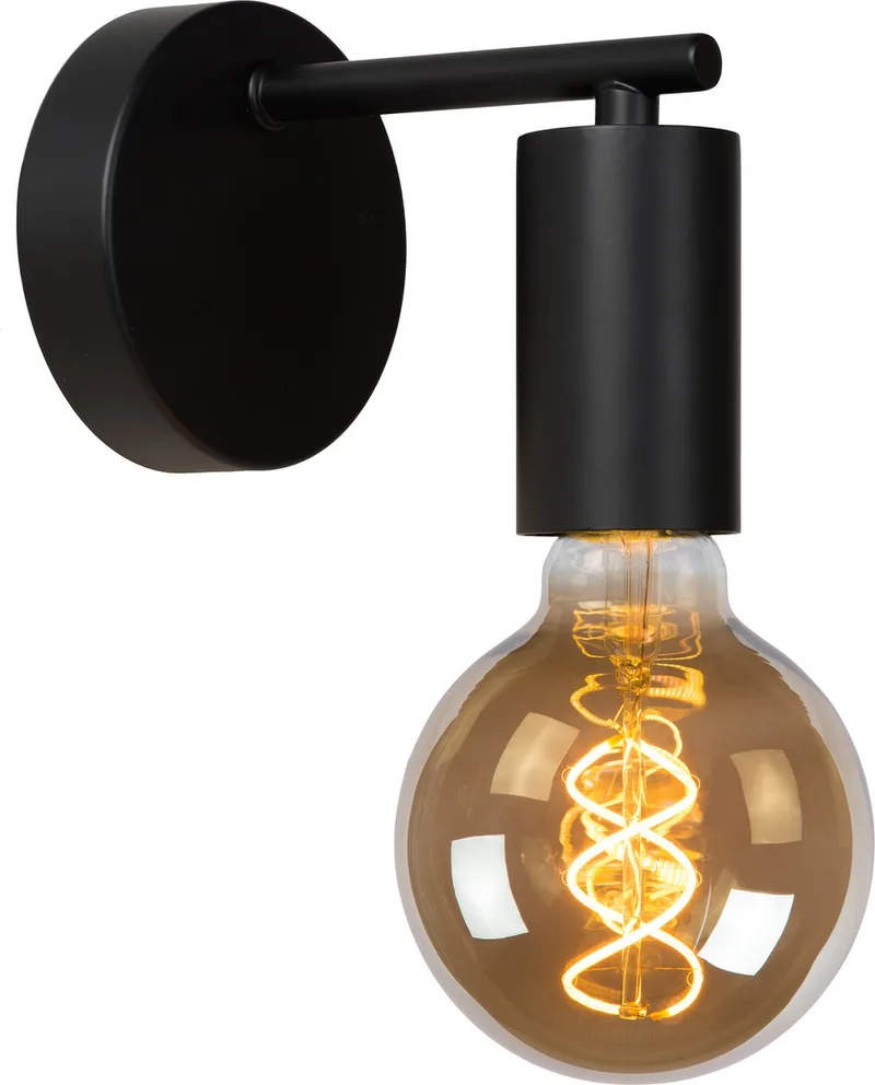 LEANNE - Wandlamp - 1xE27 by Lucide in Black – product photo