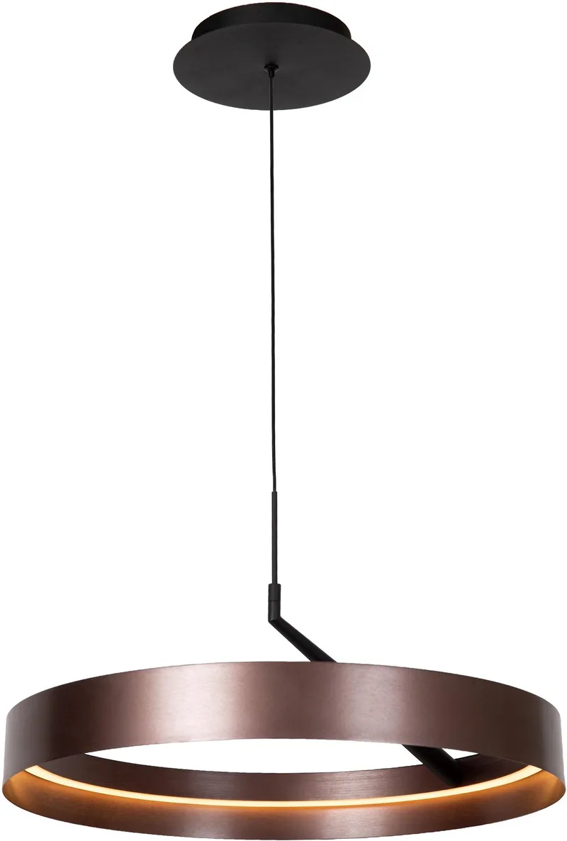 LEONARD - Hanglamp - Ø 54,5 cm - LED 3 StepDim - CCT - 1x36W 2200K/3000K - Vibes de Lucide en Koffie – photo produit