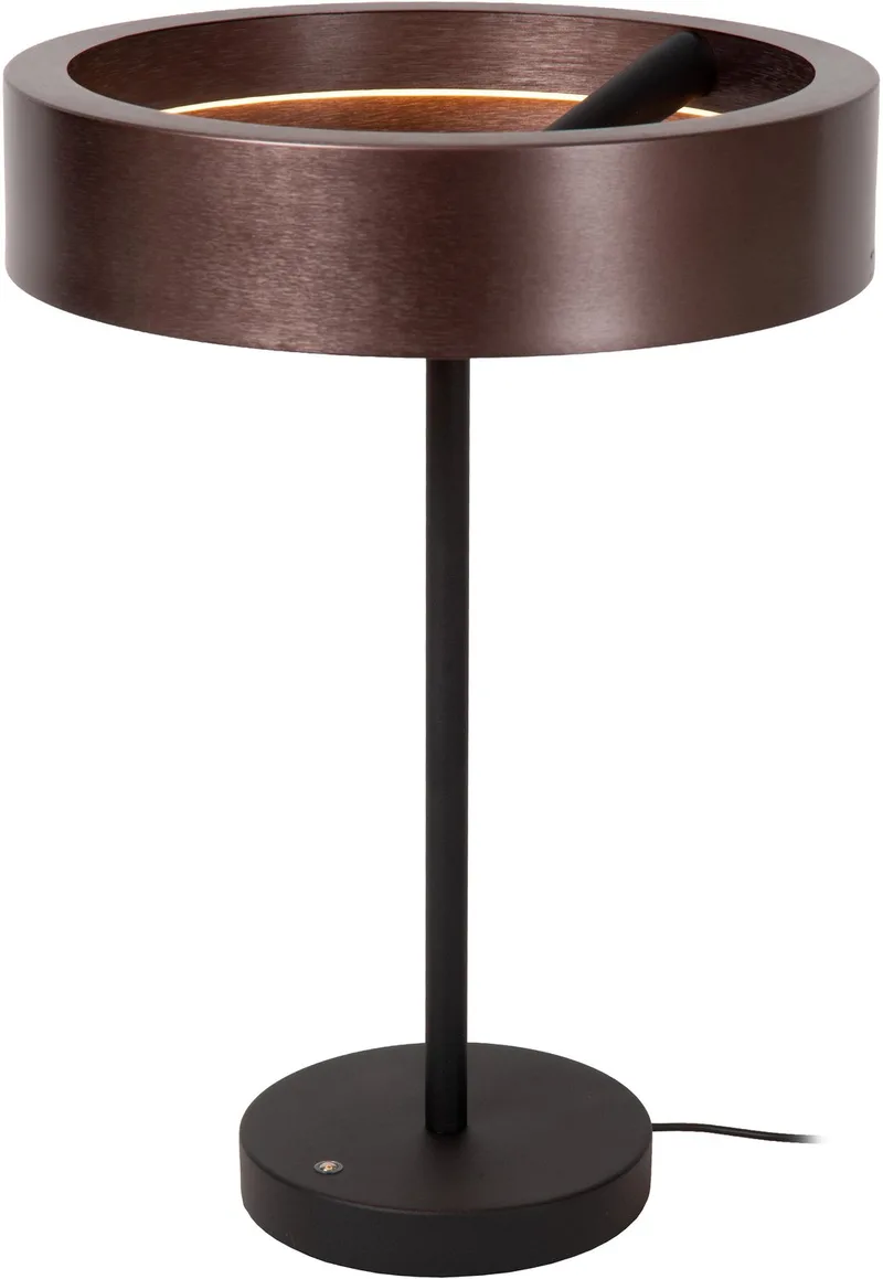 LEONARD - Tafellamp - Ø 31 cm - LED Dimbaar - CCT - 1x12W 2200K/4000K - Vibes från Lucide i Koffie – produktbild