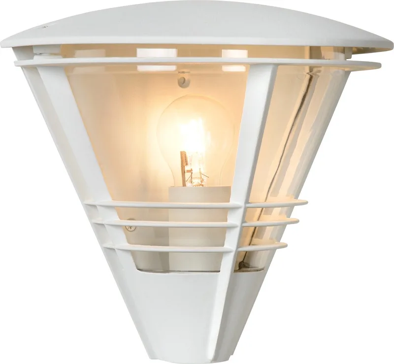 LIVIA - Wandlamp Binnen/Buiten - 1xE27 - IP44 de Lucide en Blanc – photo produit